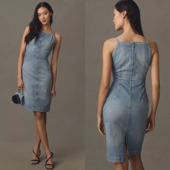 NWT Anthropologie DL1961 Esme Denim Apron Dress